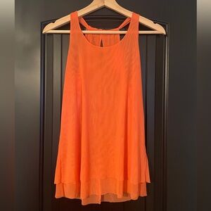 NWT M Oiselle Mio Mesh orange racerback tank